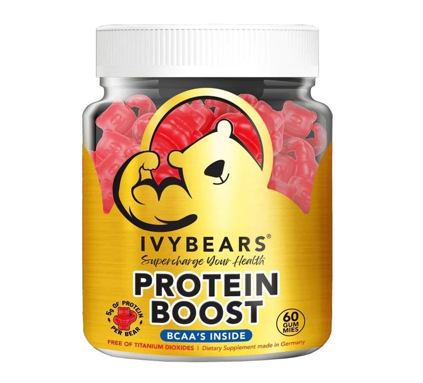 IvyBears Protein Boost vitamíny pro zlepšení výkonu 60 ks