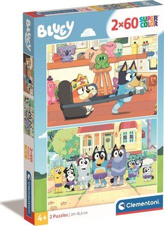 CLEMENTONI Puzzle Bluey 2x60 dílků