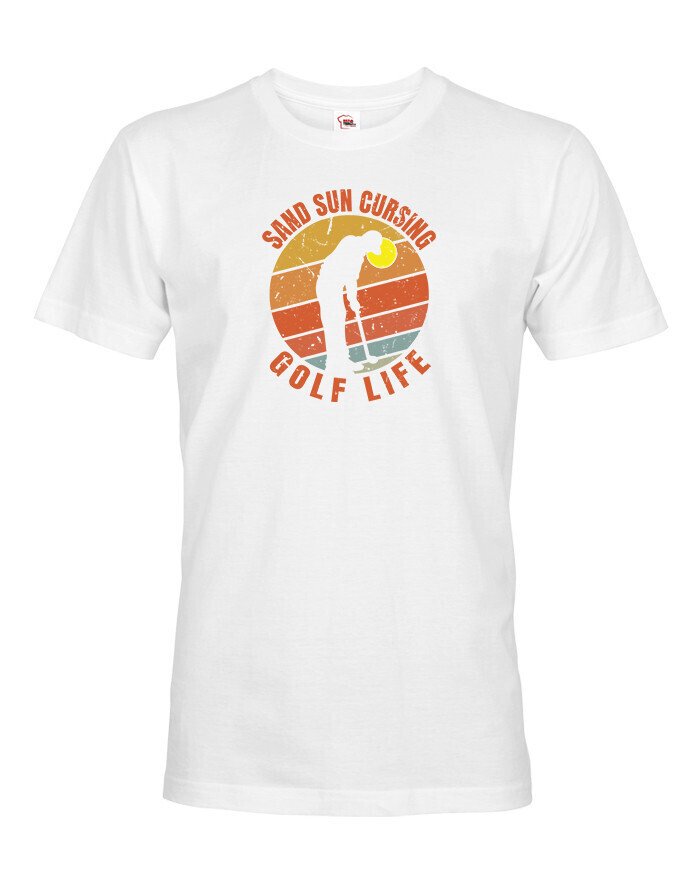 Pánské tričko s potiskem Golf life - tričko pro fanoušky golfu