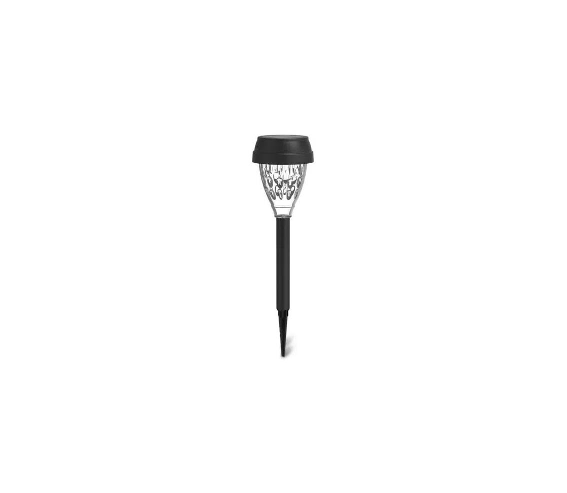 B.V.  - LED Solární lampa LED/0,06W/2V 33,5 cm 6500K IP44 černá