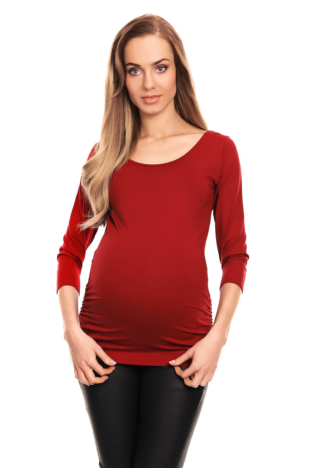 PeeKaBoo Dámský těhotenský top Daichi bordó S/M