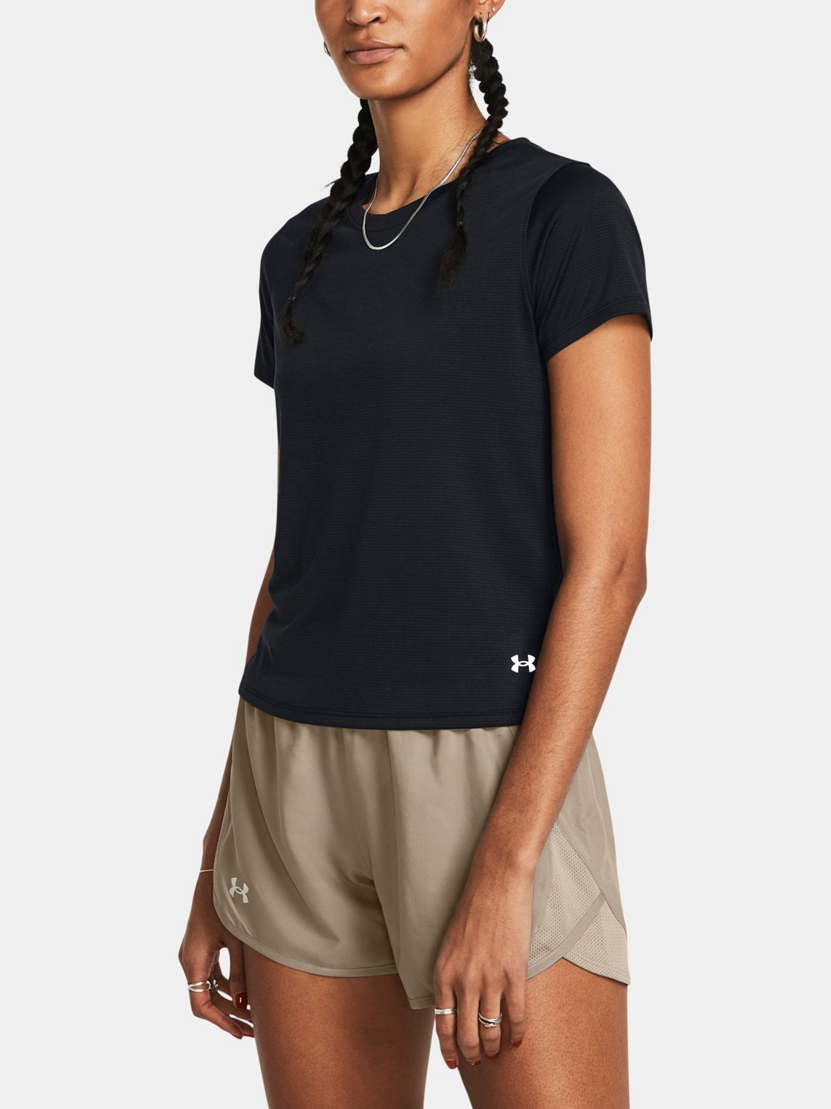 Under Armour Tričko UA Launch Shortsleeve-BLK - Dámské