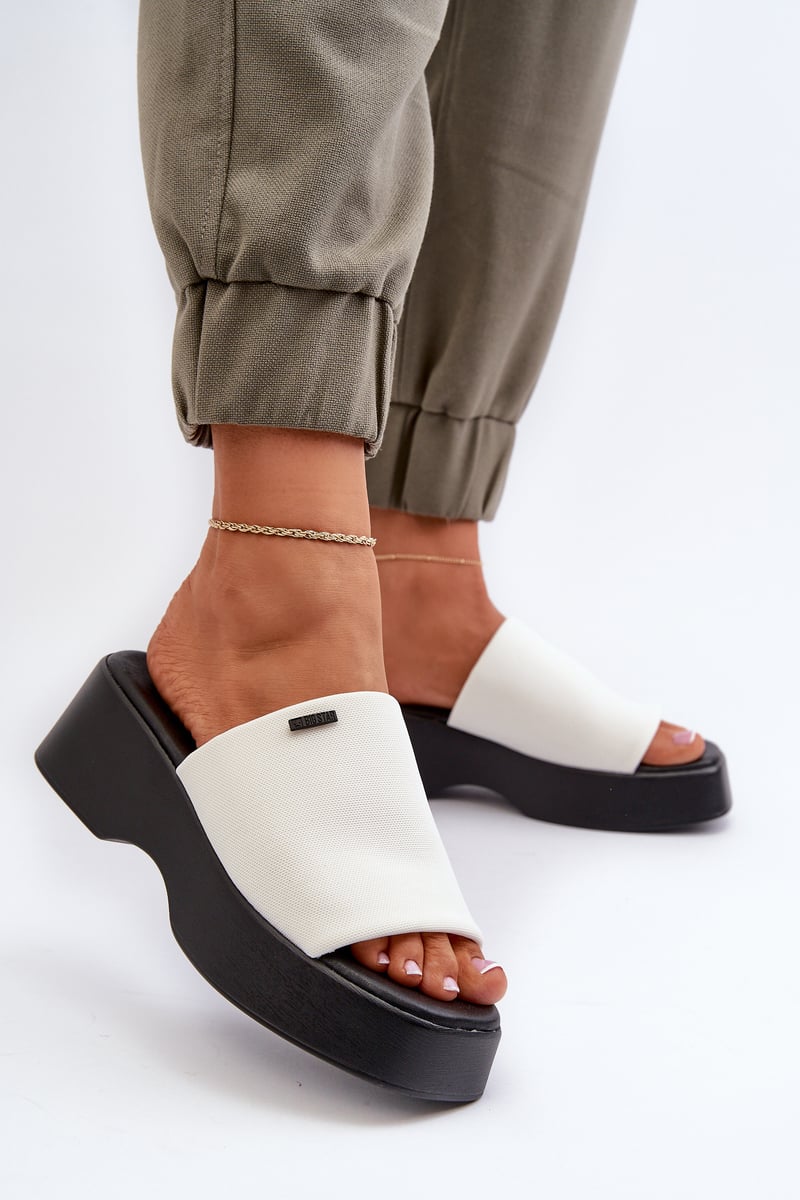 Dámské pantofle Big Star Bílé