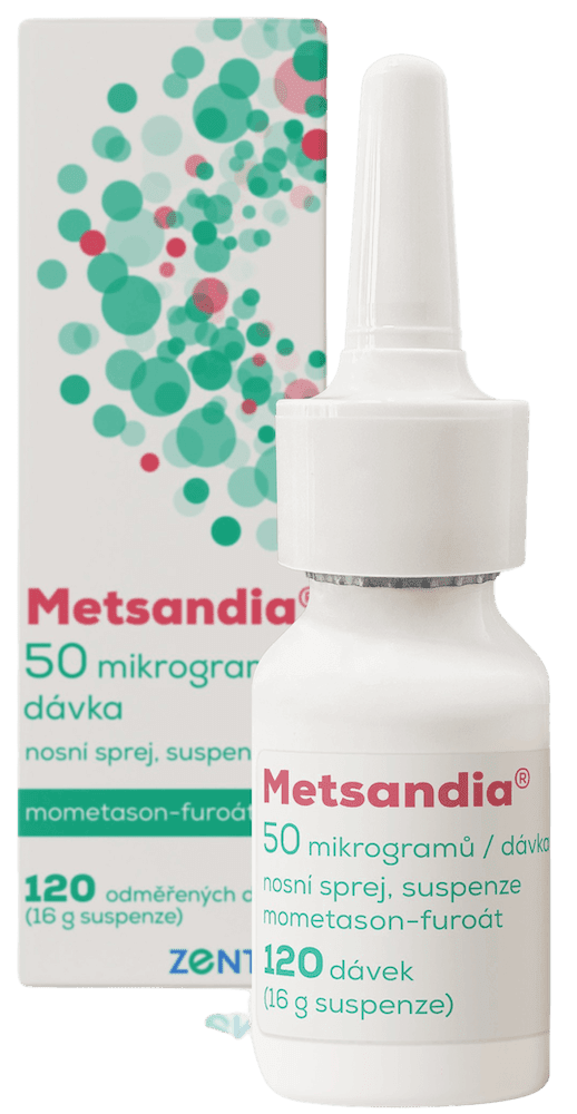 Metsandia nosní sprej 50 mcg/120 dávek 16 g