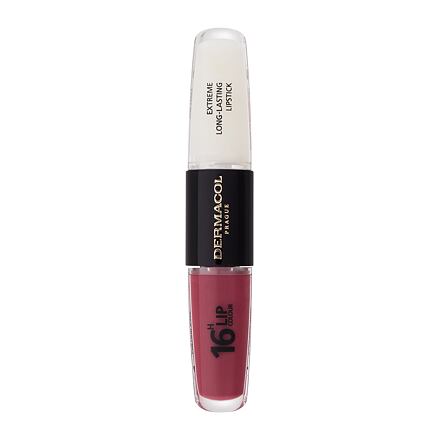 Dermacol 16H Lip Colour Extreme Long-Lasting Lipstick dlouhotrvající rtěnka a lesk na rty 2v1 8 ml odstín 28