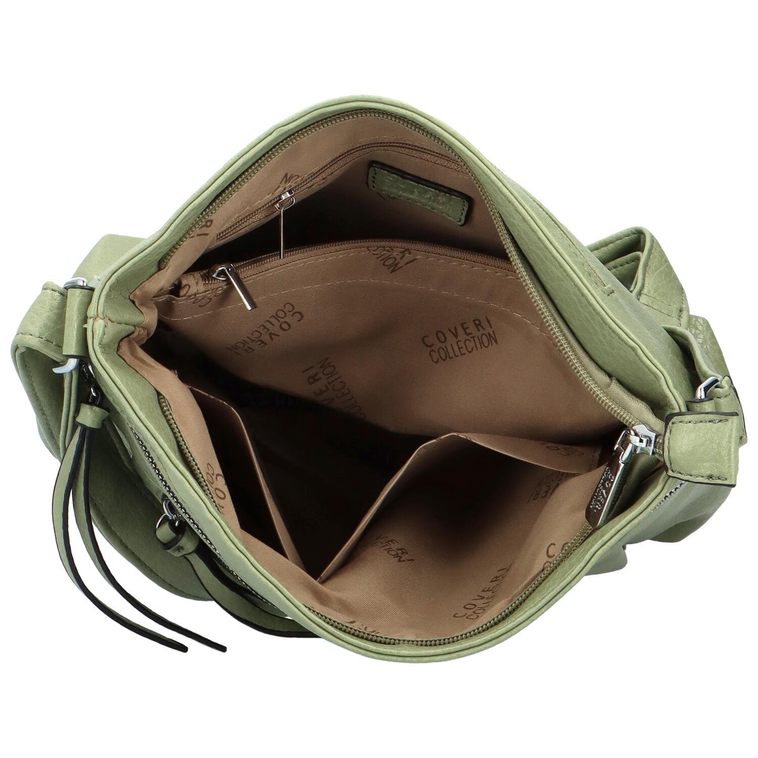 Stylová dámská crossbody kabelka Orniva, zelená