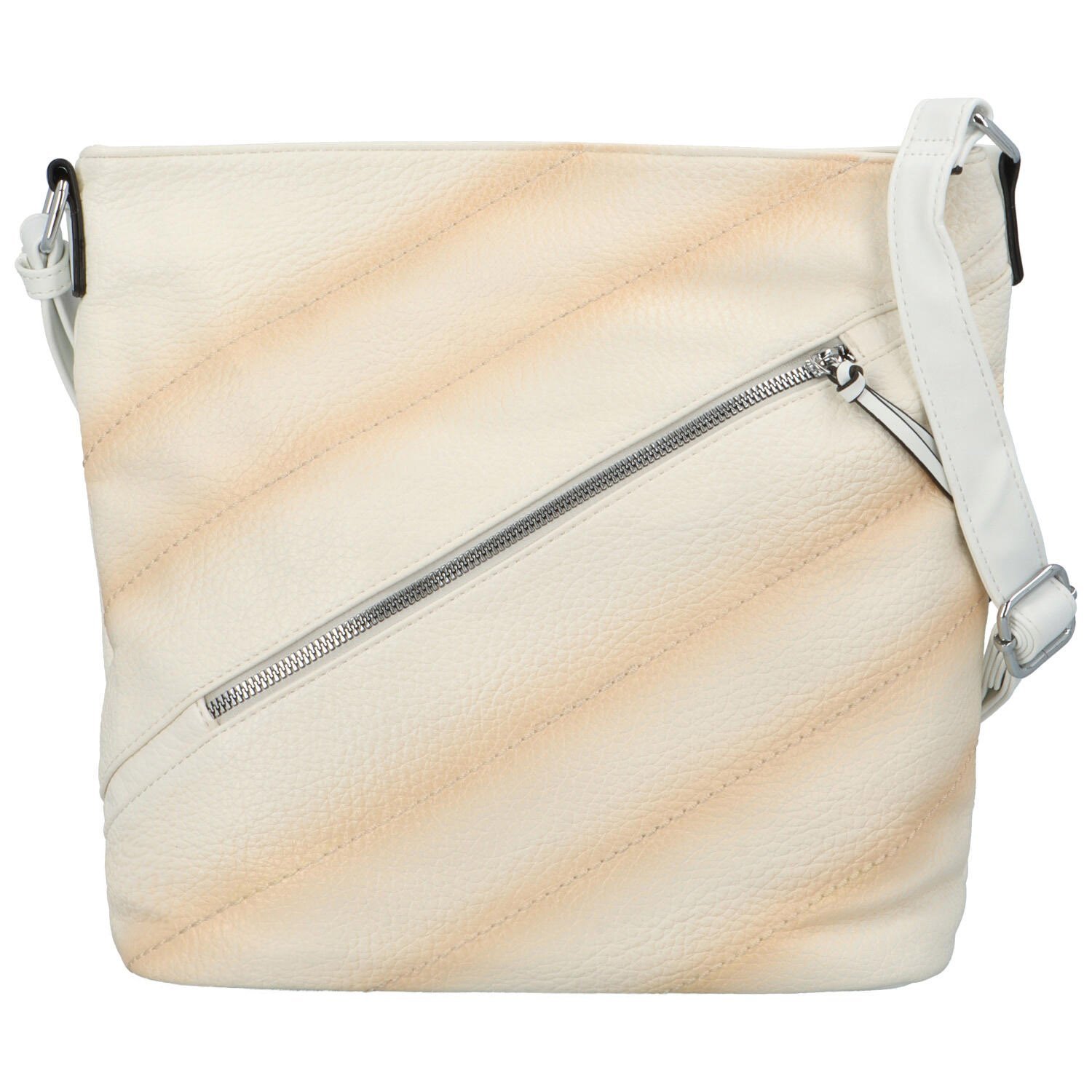 Trendy dámská koženková crossbody kabelka Ewoona, bílá