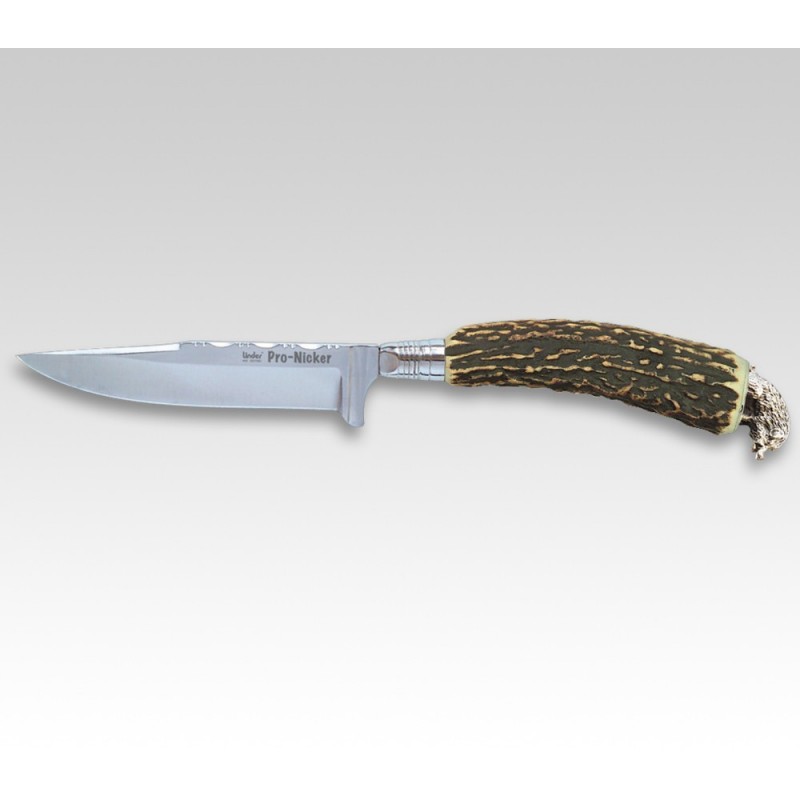 Nůž lovecký Pro-Nicker Wildschwein jelení paroh s divočákem Linder® 561510