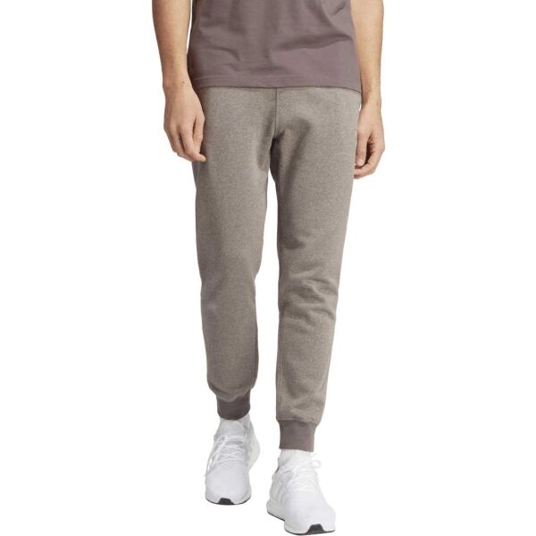 adidas ESSENTIAL MELANGE PANTS Pánské tepláky, hnědá, velikost