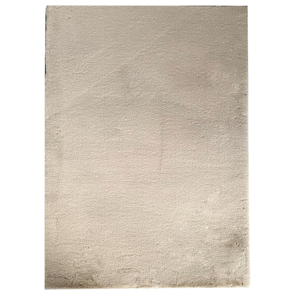 KOBEREC S VYSOKÝM VLASEM, 70/130 cm, béžová