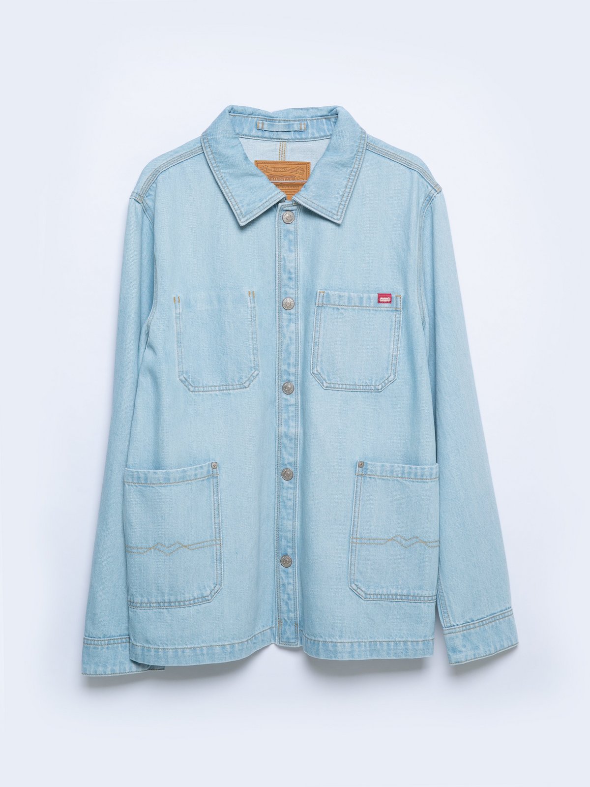 Big Star Man's Jacket Outerwear 130411 Light Denim-253