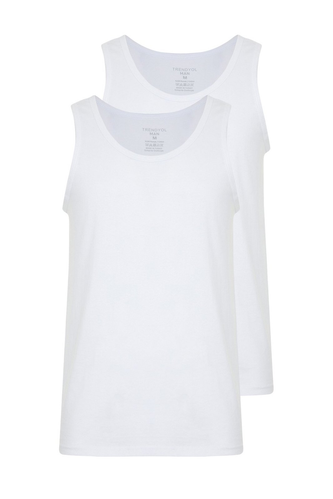 Trendyol White Basic 2-Pack Underwear Undershirt