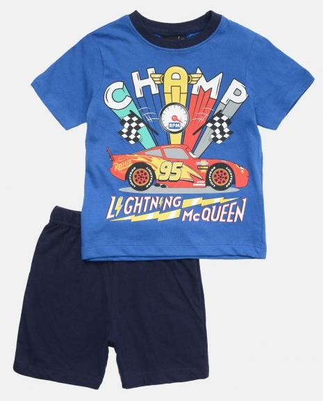 Dětské modré tričko a šortky Cars, 3 roky