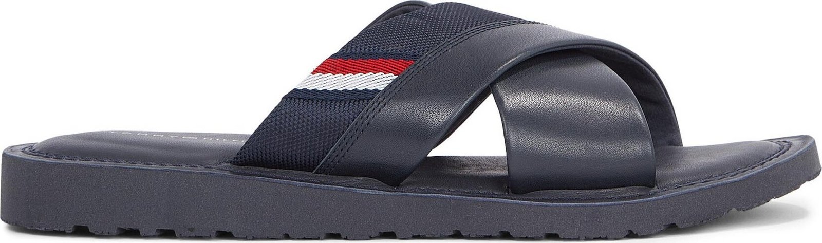 Nazouváky Tommy Hilfiger Core Hilfiger Lth Criss C Sandal FM0FM05010 Desert Sky DW5