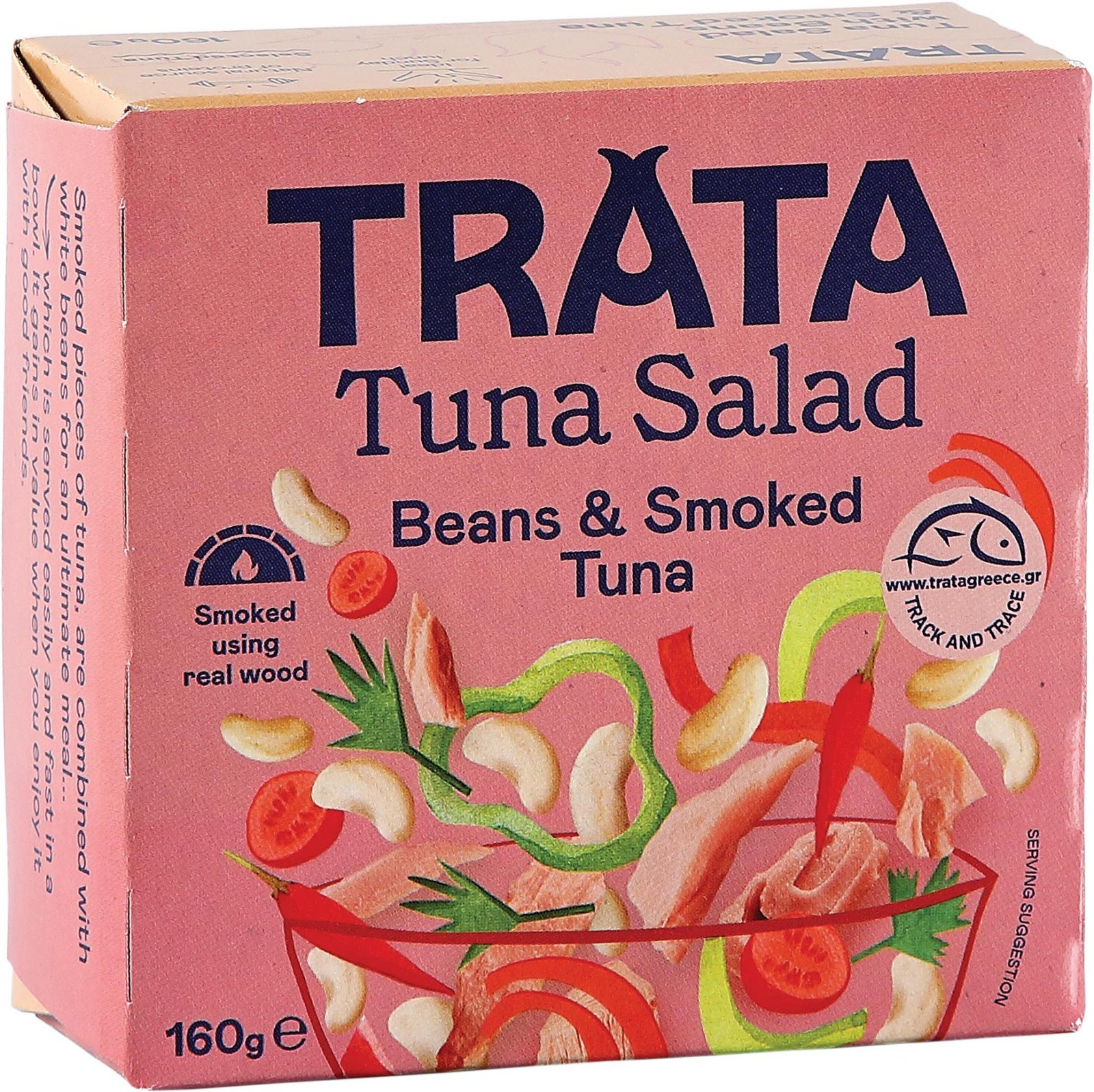 Tuňákový salát Trata - s uzeným tuňákem a fazolemi 160 g