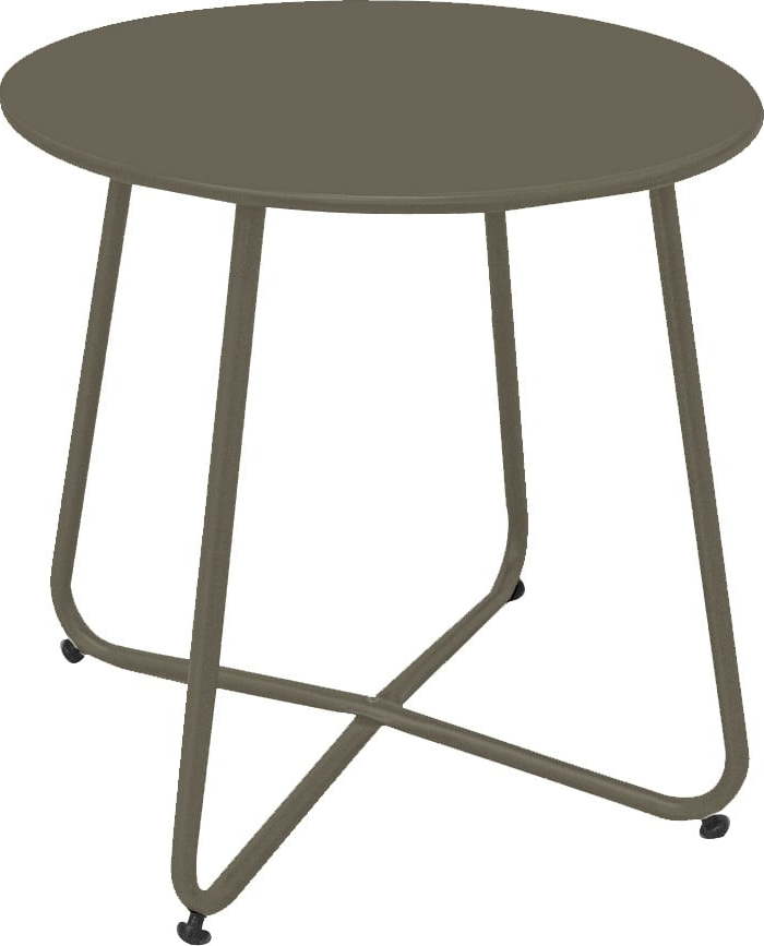 Ocelový kulatý zahradní odkládací stolek ø 45 cm Acero – LDK Garden