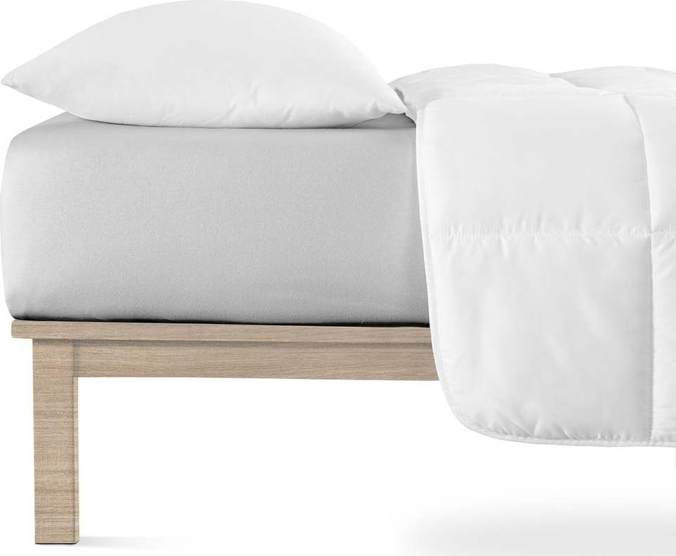 Světle šedé napínací prostěradlo jersey 200x220 cm Boxspring – Andrea Simone