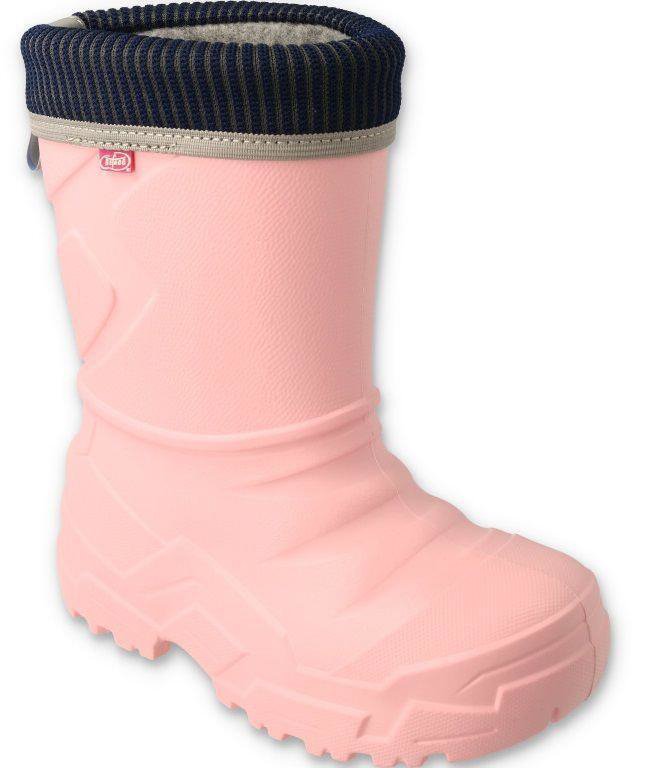 BEFADO 162X307 162Y307 zateplené holínky světle růžové 25 162X307_25