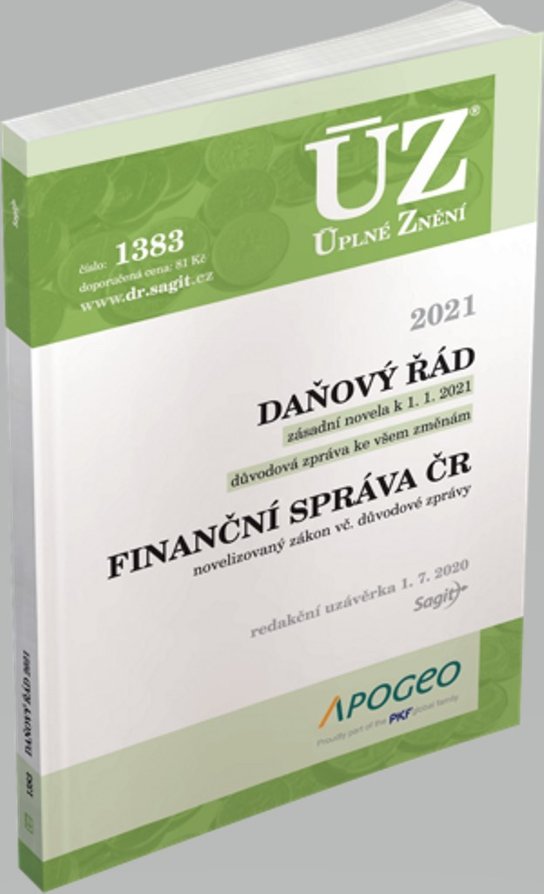 ÚZ 1383 Daňový řád 2021