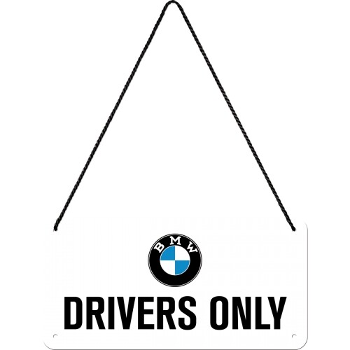 Postershop Plechová cedule BMW - Drivers Only, (20 x 10 cm)