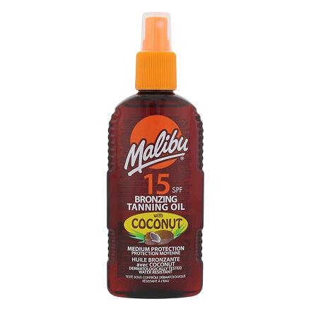 Malibu Bronzing Tanning Oil Coconut SPF15 hydratační sprej na opalování 200 ml