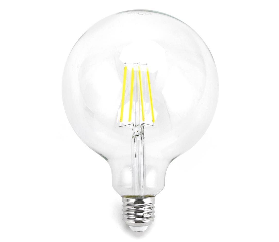 B.V. LED Žárovka FILAMENT G125 E27/8W/230V 6500K -