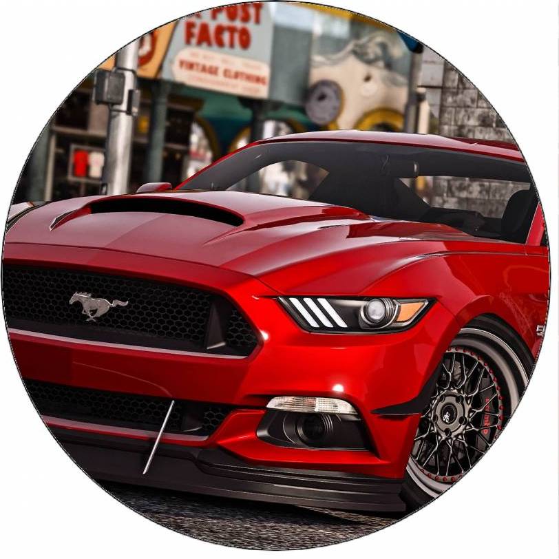 Jedlý papír GTA Ford Mustang červený 19,5 cm - Pictu Hap