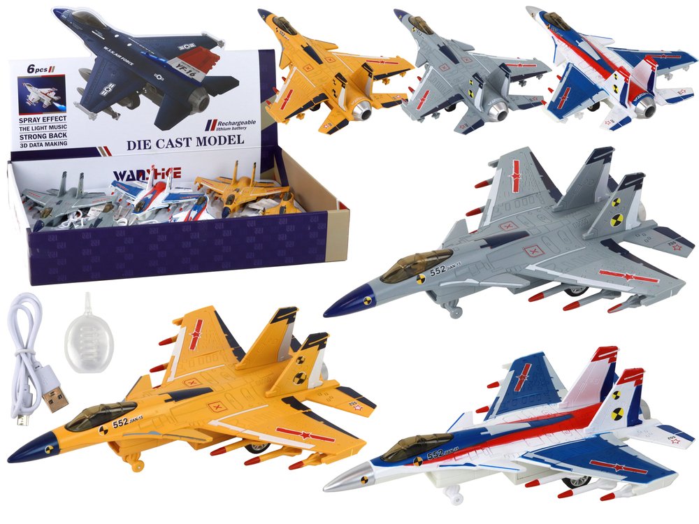 mamido Stíhací letadlo s třecím pohonem a efekty