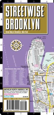 Streetwise Brooklyn Map - Laminated City Center Street Map of Brooklyn, New York (Michelin)(Folded)