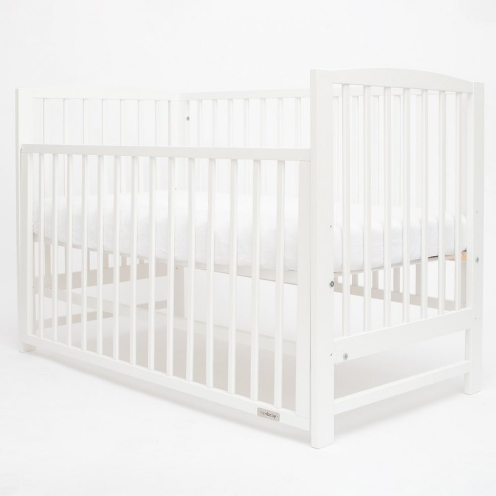 Detská postieľka New Baby LILLY so sťahovacou bočnicou biela