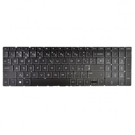 HP 15-EC1073DX klávesnice na notebook bez rámečku černá CZ/SK podsvícená