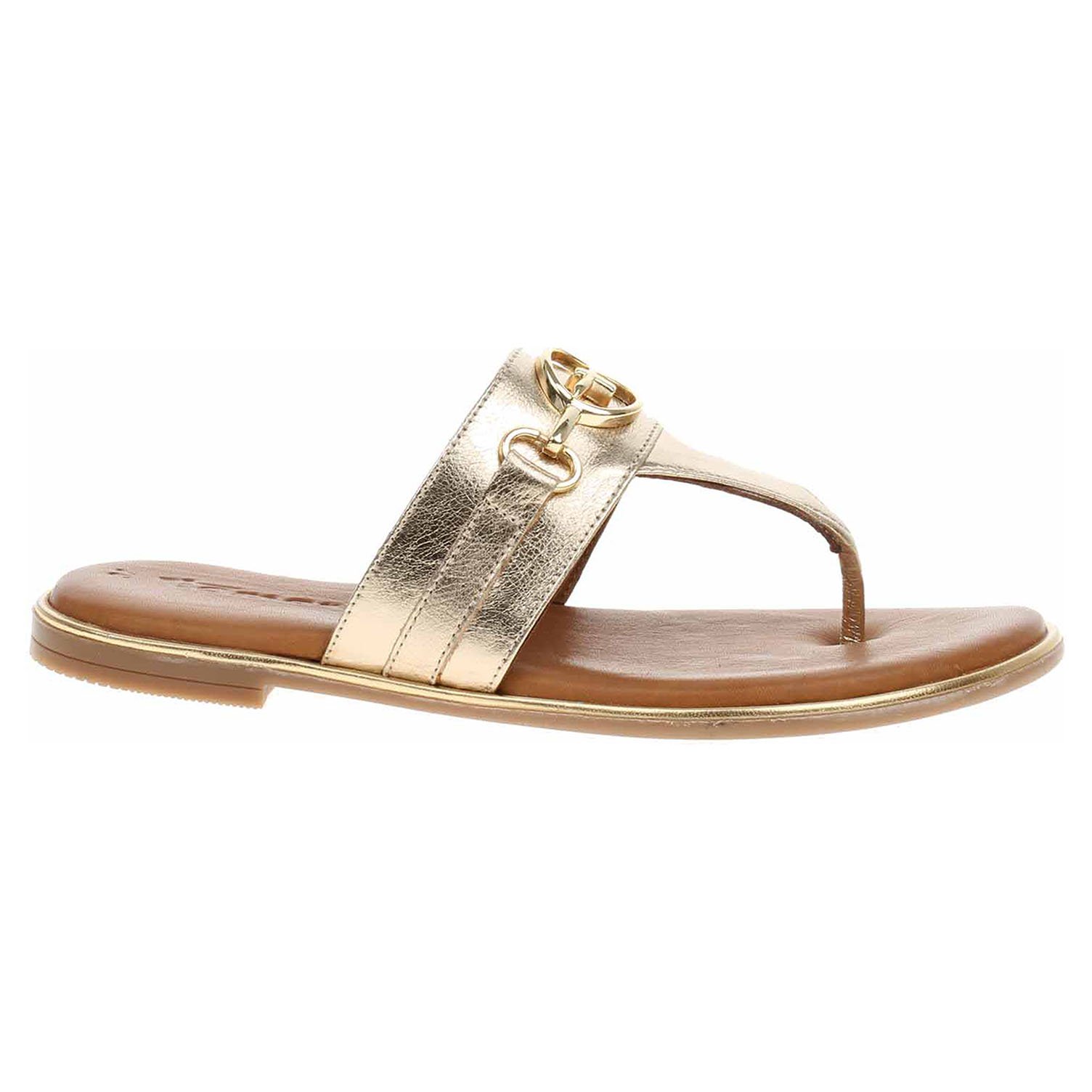 Ecco Dámské pantofle Tamaris 1-27106-42 light gold 23601208