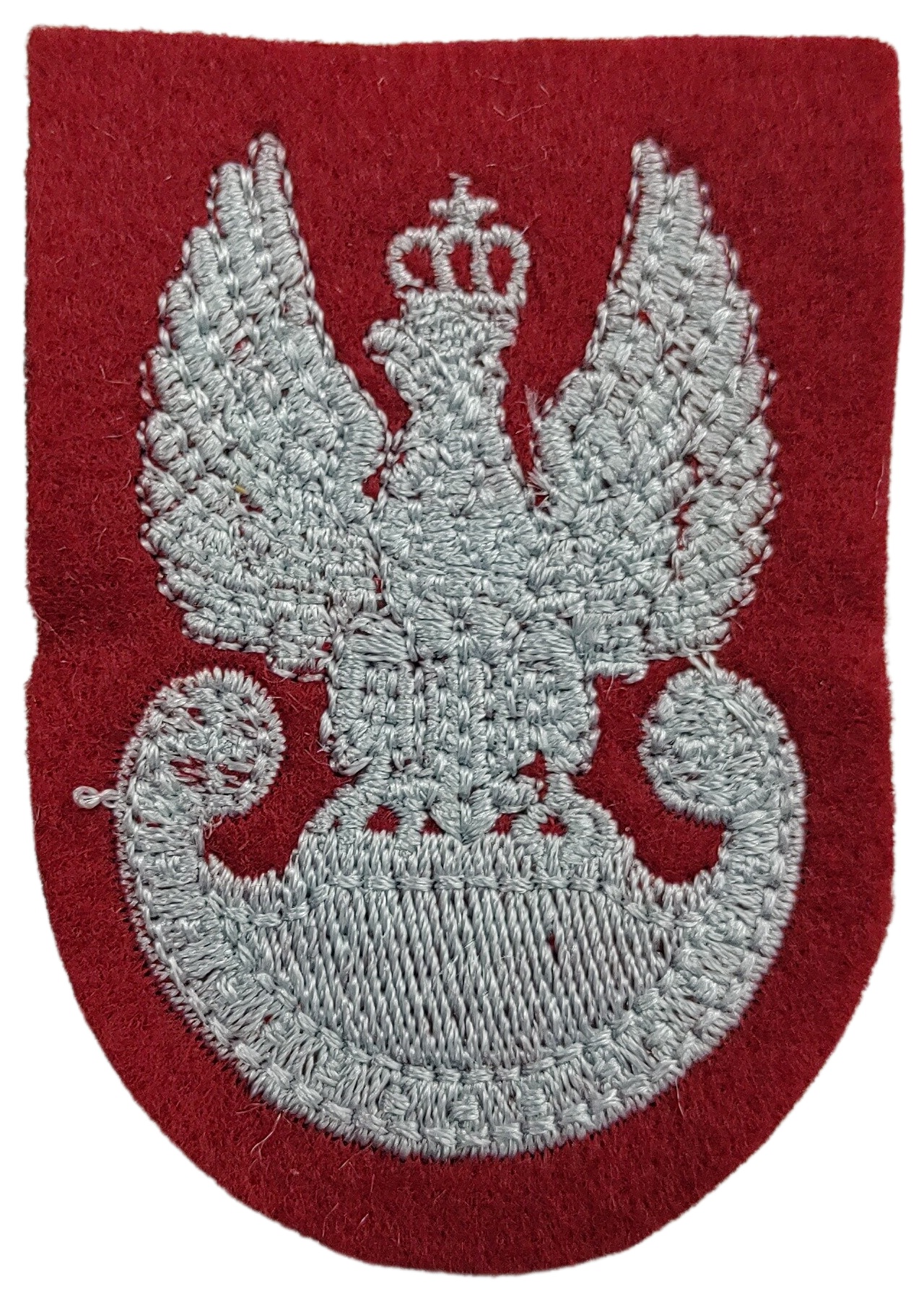 Nášivka na baret pozemních sil červená Orel Wz.93 Polsko WP originál