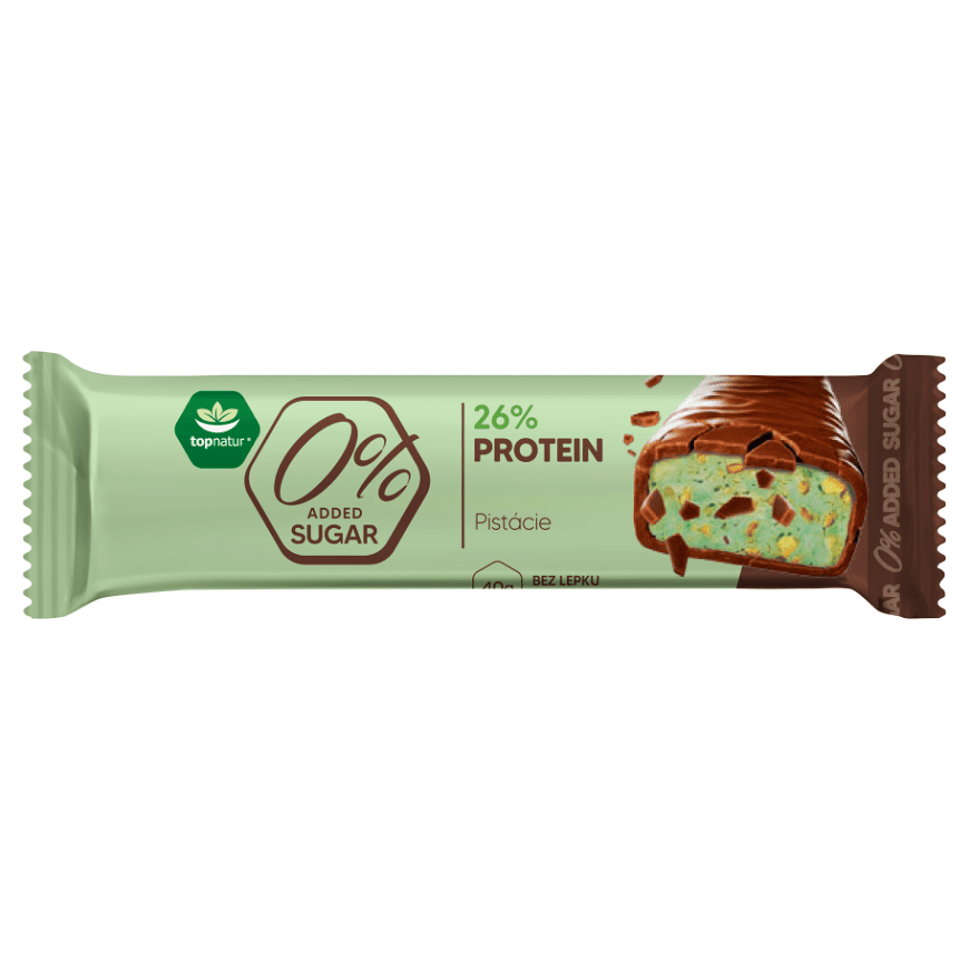 TOPNATUR Tyčinka proteinová pistácie 40 g