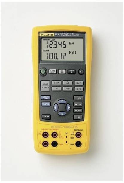 Fluke FLUKE-725/APAC/EMEA kalibrátor, napětí, teplota, frekvence, odpor, tlak, akumulátor Mignon AA (4x), součástí dodávky