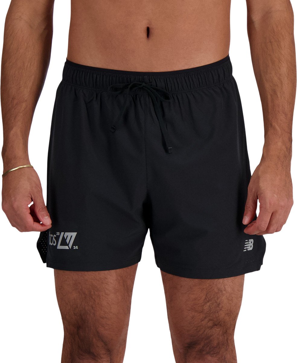 Šortky New Balance London Edition Printed RC Seamless Short 5 Inch