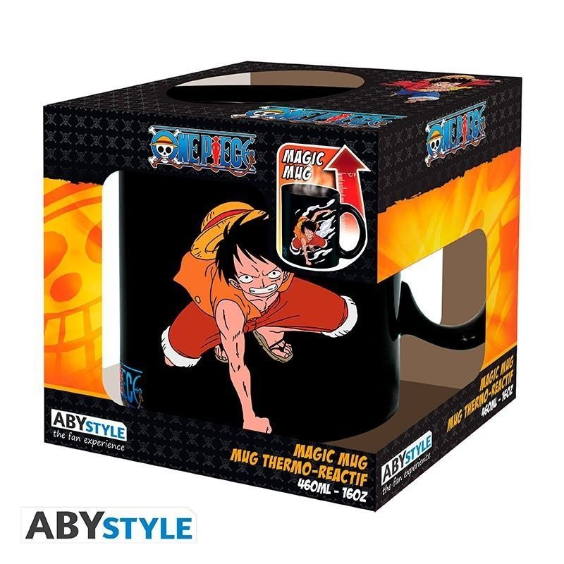 One Piece Hrnek měnící 460 ml - Luffy & Ace