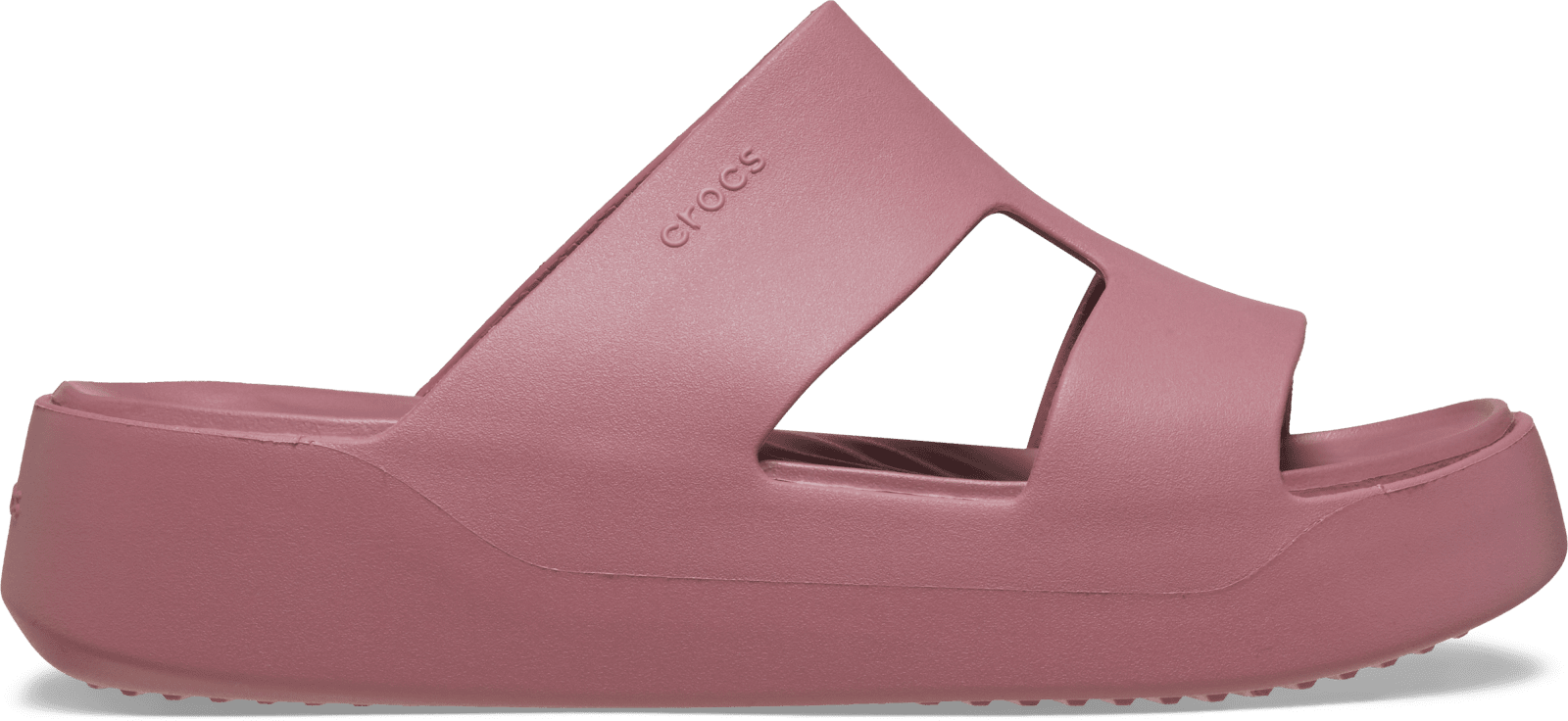 Dámské pantofle crocs classic platform h-strap růžová 34-35