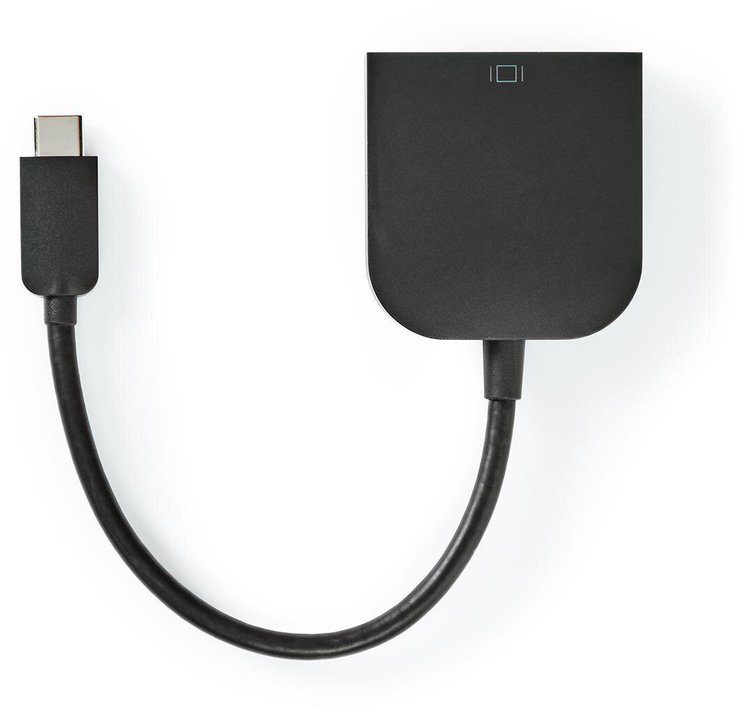 Nedis adaptér USB-C - DVI-D 24+1 (M/F), 1080p, 20cm, černá - CCGP64552BK02