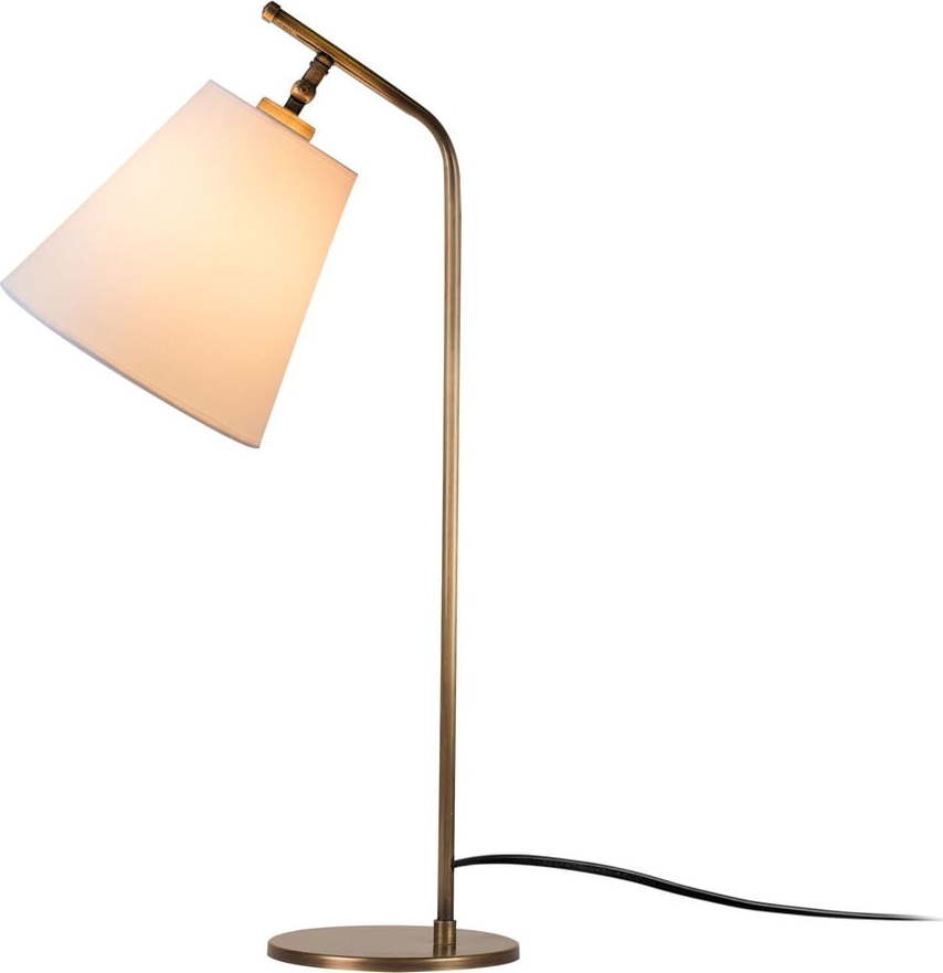 Stolní lampa v bílé a bronzové barvě (výška 67 cm) Salihini – Opviq lights