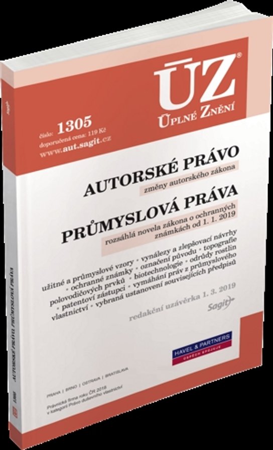 ÚZ 1305 Autorské právo, Průmyslová práva