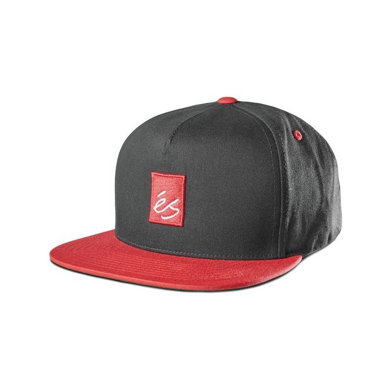 kšiltovka ES - Main Block Snapback Black Red (595) velikost: OS