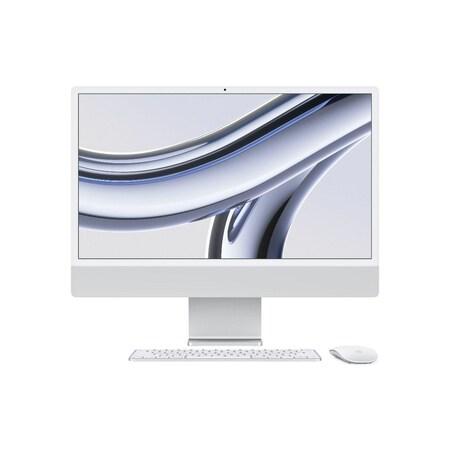 APPLE 24-inch iMac with Retina 4.5K display: M3 chip with 8-core CPU and 10-core GPU, 256GB SSD - Silver, MQRJ3CZ/A
