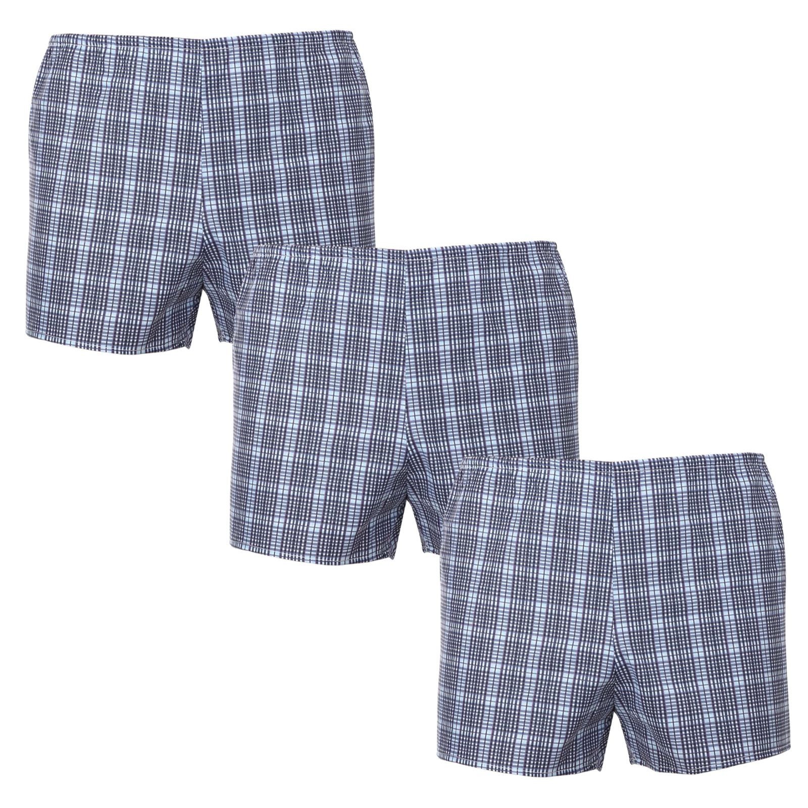 3PACK Klasické pánské trenky Foltýn vícebarevné nadrozměr (3xKN80) 6XL