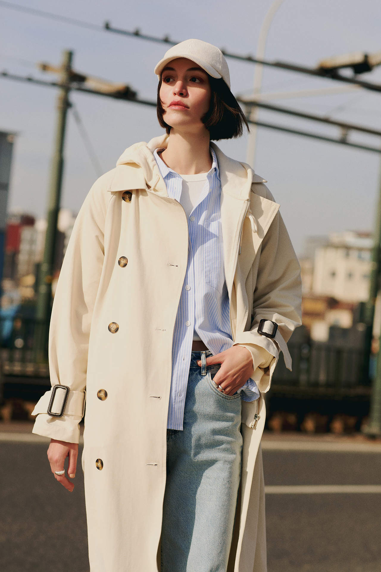 DEFACTO Waterproof Regular Fit Trench Coat