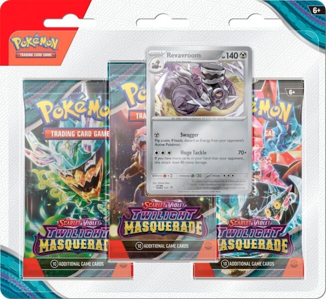 Pokémon Twilight Masquerade 3 Pack Blister - Revavroom