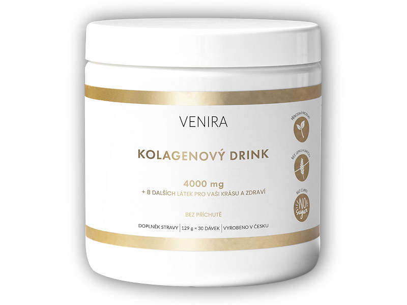 Venira Kolagenový drink pro vlasy, nehty a pleť bez příchutě mořský kolagen 129g