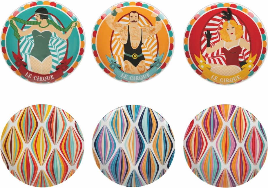 Sada 6 porcelánových dezertních talířů VDE Tivoli 1996 Le Cirque, ø 19,2 cm