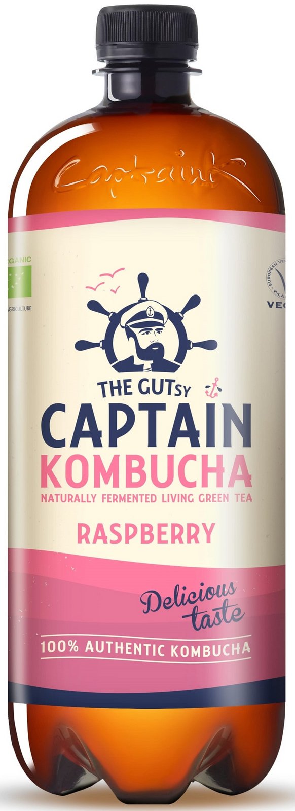 Captain Kombucha malina BIO 1000 ml