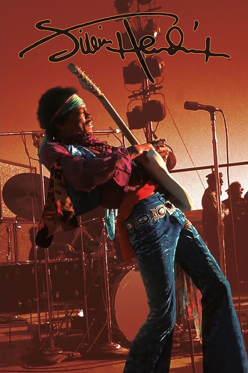 CLOSE UP Plakát, Obraz - Jimi Hendrix - Live, (61 x 91.5 cm)